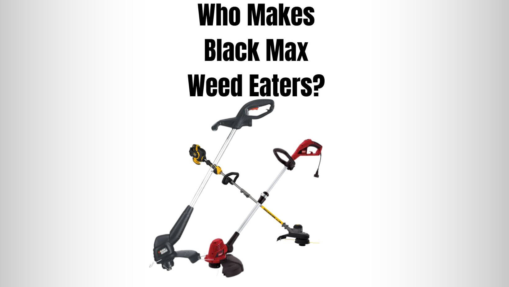 Who Makes Black Max Weed Eaters